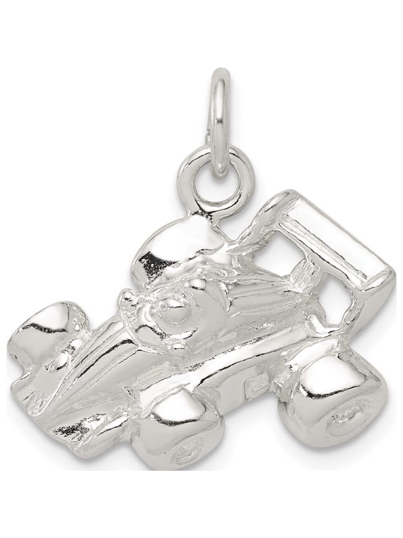 Sterling Silver Race Car Charm