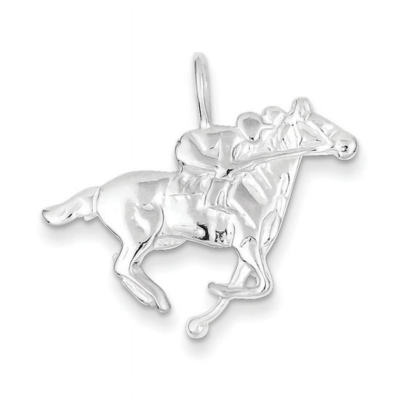 FJC Finejewelers Sterling Silver Race Horse Charm