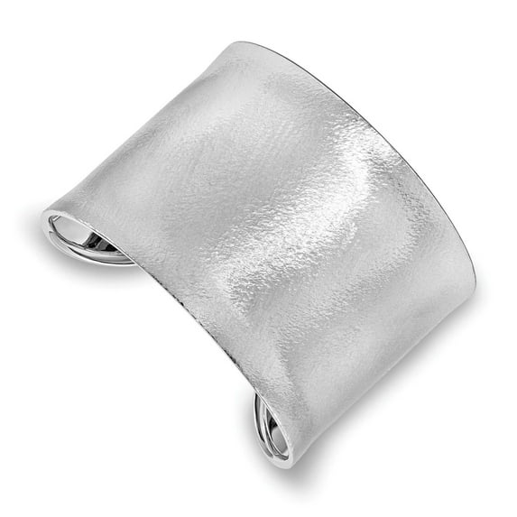Sterling Silver Radiant Essence Textured Bangle