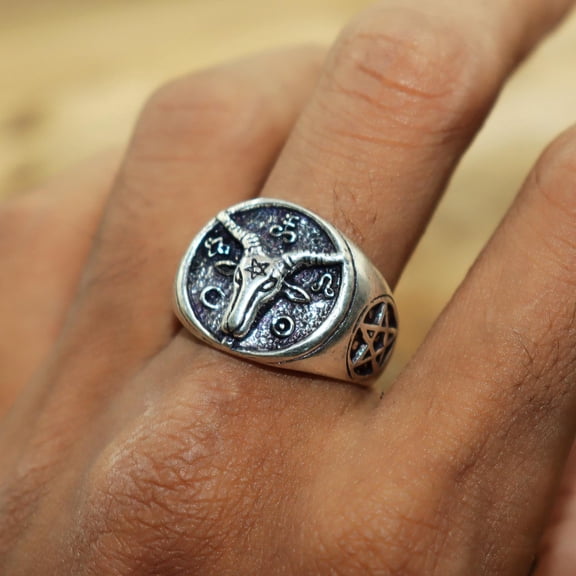 Sterling Silver Ram Rings, Animal Rings For Men, Aries Ram Ring, Zodiac Jewelry, Horoscope Power, Handmade Ring, Unisex Ring, Biker Jewelry