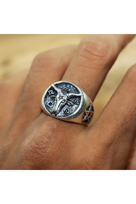 Sterling Silver Ram Rings, Animal Rings For Men, Aries Ram Ring, Zodiac Jewelry, Horoscope Power, Handmade Ring, Unisex Ring, Biker Jewelry