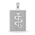 thumbnail image 1 of Sterling Silver Rectangle Medical Pendant - 3/4 Inch X 1 Inch, 1 of 1