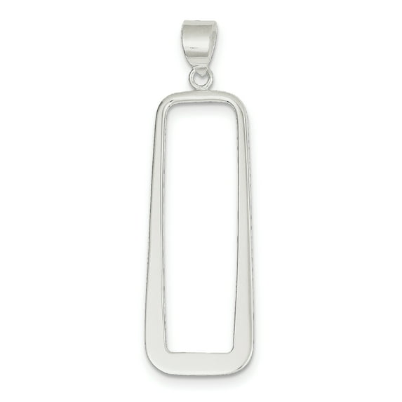 Sterling Silver Rectangle Pendant