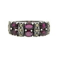 thumbnail image 1 of Sterling Silver Red Garnet and Marcasite Statement Ring, Size 6, 1 of 6