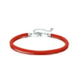 thumbnail image 1 of Sterling Silver Red Rope Charm Bracelet, 1 of 1