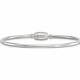 thumbnail image 1 of Sterling Silver Reflections Bangle With Clasp Bead Made In China -Jewelry By Sweet Pea, 1 of 6