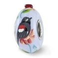 thumbnail image 1 of Sterling Silver Reflections Blue Bye Bye Blackbird Fenton Glass Bead, 1 of 1