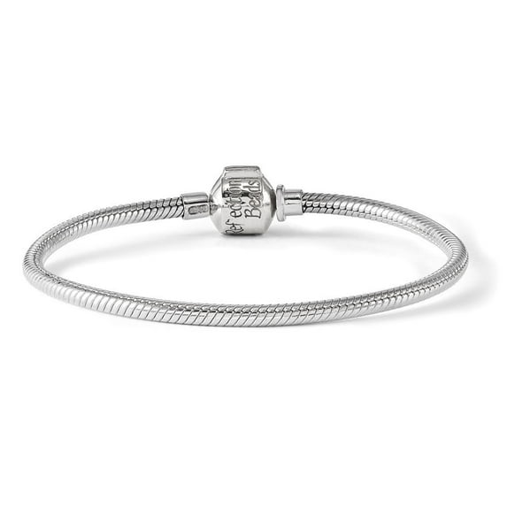 Sterling Silver Reflections Clasp Bead Bracelet - 7.75 Inch