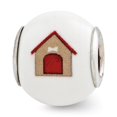 thumbnail image 1 of Sterling Silver Reflections Enameled Dog Theme Bead Charm - Measures 11.82x10.00mm Wide, 1 of 2