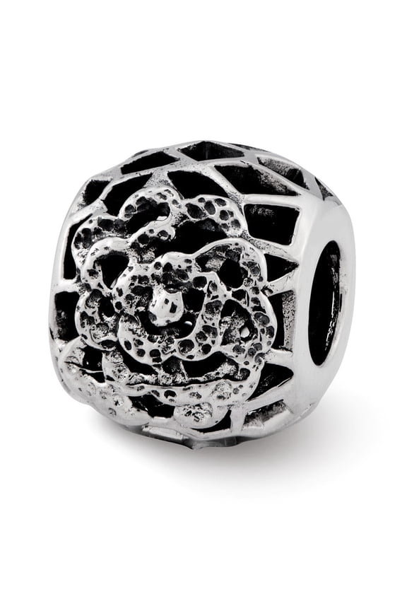 Sterling Silver Reflections Flower Bali Bead Charm - Measures 10x8.18mm Wide