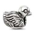 thumbnail image 1 of 925 Sterling Silver Polished Oxidized Reflections SimStars Duck Bead Charm 6.36x10.91mm Wide Pendant Necklace for Women, 1 of 2
