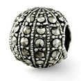 thumbnail image 1 of Reflection Beads Sterling Silver Reflections Marcasite Bead, 1 of 2