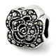thumbnail image 1 of Sterling Silver Reflections Marcasite Flower Bead Charm - Measures 9.09x8.18mm Wide, 1 of 2