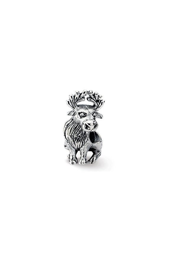 Sterling Silver Reflections Moose Bead Charm - Measures 13.64x7.27mm Wide