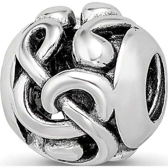 Sterling Silver Reflections Musical Notes Bead (10.81 X 9.87) Made In China -Jewelry By Sweet Pea