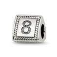thumbnail image 1 of Sterling Silver Reflections Number 8 Triangle Block Bead, 1 of 1
