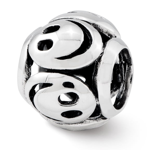 Reflection Beads Sterling Silver Reflections Smiley Faces Bead