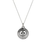 Sterling Silver Reversible Aries Zodiac Diamond Pendant Necklace, 18"