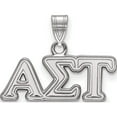 thumbnail image 1 of Sterling Silver Rh-Plated Logoart Alpha Sigma Tau Small Pendant (15 X 21) Made In United States ss002als, 1 of 5