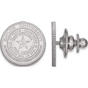 Jewelry by Sweet Pea Sterling Silver Rhodium-plated LogoArt Baylor University Crest Lapel Pin