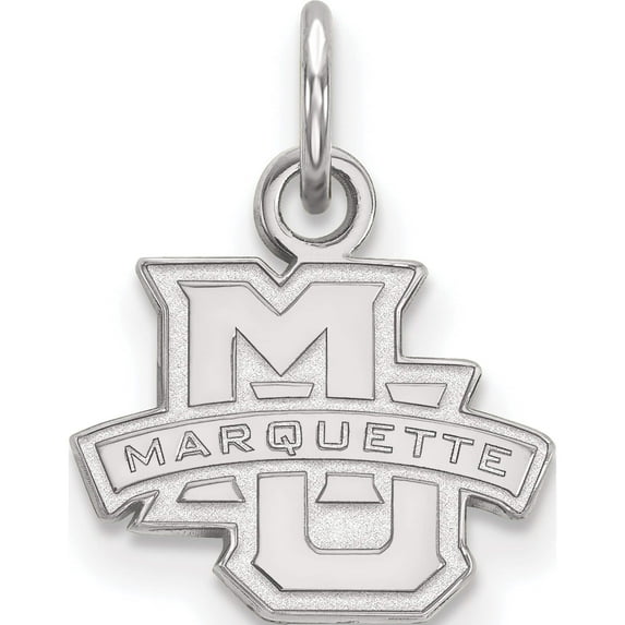 Sterling Silver Rh-Plated Logoart Marquette University Xs Pendant (16 X 12) Made In United States ss001mar