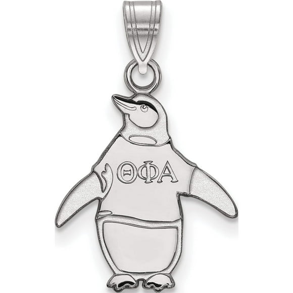 Sterling Silver Rh-Plated Logoart Theta Phi Alpha Small Pendant (22 X 15) Made In United States ss035tpa
