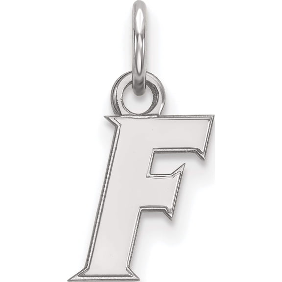 Sterling Silver Rh-Plated Logoart University Of Florida Xs Pendant (16 X 6) Made In United States ss059ufl