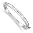 thumbnail image 1 of Sterling Silver Rhod. Plated Text. w/Safety Hinged Child's Bangle, 1 of 3