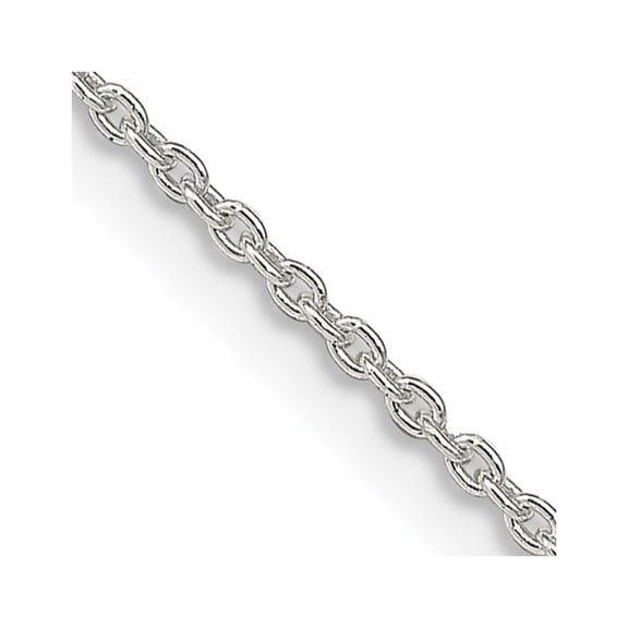 Sterling Silver Rhodium 1.5mm Cable18in Chain for NFL Logo Art (Not Carded)