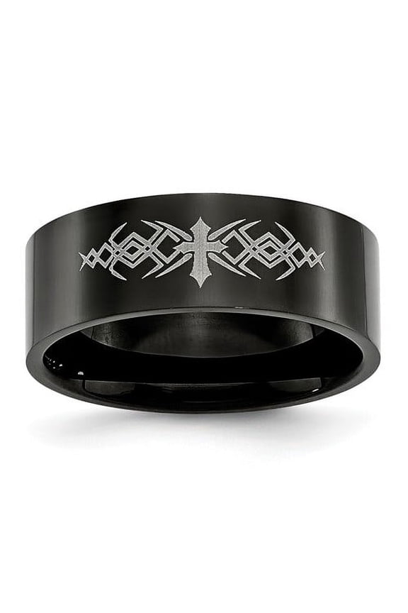 Sterling Silver Rhodium & Black-plate, Gold & Rose-tone CZ 4 Ring Set QR6739