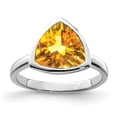 thumbnail image 1 of Sterling Silver Rhodium Citrine Ring, 1 of 6