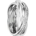thumbnail image 1 of Sterling Silver Rhodium Diamond Band, 1 of 2