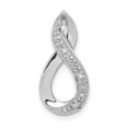 thumbnail image 1 of Sterling Silver Rhodium Diamond Figure-8 Chain Slide, 1 of 1