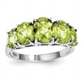 thumbnail image 1 of Sterling Silver Rhodium Peridot Ring, 1 of 1