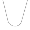 thumbnail image 1 of Sterling Silver Rhodium Plated 1.25mm Round Wheat Chain Necklace Lobster Claw Closure - 30 Inch, 1 of 3