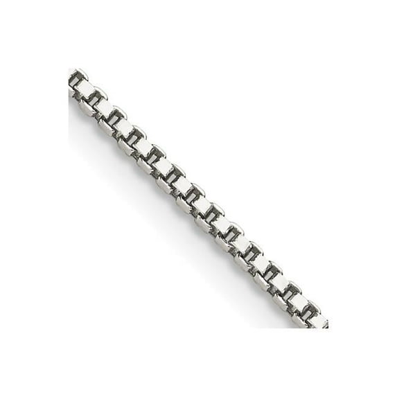 Sterling Silver Rhodium-Plated 1.4 mm 36 in. Box Chain