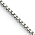 thumbnail image 1 of Sterling Silver Rhodium-Plated 1.4mm Box Chain (30 X 1.4) Made In Italy qbx026r-30, 1 of 5