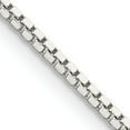 thumbnail image 1 of Sterling Silver Rhodium-Plated 1.5mm Box Chain (22 X 1.5) Made In Italy qbx028r-22, 1 of 5