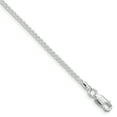 thumbnail image 1 of Sterling Silver Rhodium Plated 1.6mm Round Spiga Chain Necklace Size 16, 1 of 4