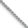 thumbnail image 1 of Sterling Silver Rhodium-Plated 1.75mm Round Spiga Chain (18 X 1.75) Made In Italy qsp050r-18, 1 of 4