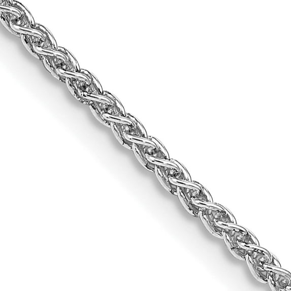 Sterling Silver Rhodium-Plated 1.75mm Round Spiga Chain (18 X 1.75) Made In Italy qsp050r-18