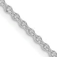 thumbnail image 1 of Sterling Silver Rhodium-Plated 1.95mm Cable Chain (24 X 1.95) Made In India qcl050r-24, 1 of 5