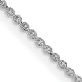 thumbnail image 1 of Sterling Silver Rhodium-Plated 1mm Cable Chain With 2In Ext. (18 X 1) Made In India qcl030rh-18, 1 of 5