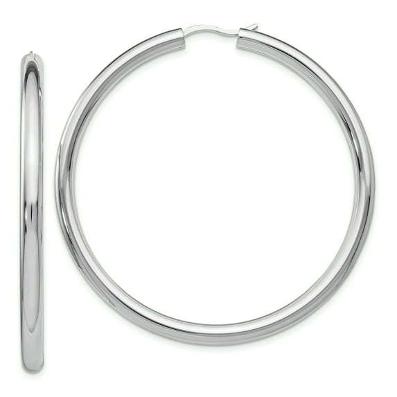 FJC Finejewelers Sterling Silver Rhodium-plated 3.5mm Tube Earrings