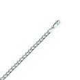 thumbnail image 1 of Sterling Silver Rhodium Plated 4.4mm Light Curb Chain Necklace Lobster Claw Closure - 18 Inch, 1 of 3