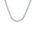 thumbnail image 1 of Sterling Silver Rhodium Plated 6.8mm Comfort Curb Chain Necklace - 31.4 Grams - 20 Inch, 1 of 3
