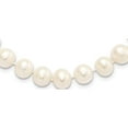 thumbnail image 1 of Sterling Silver Rhodium-Plated 9-10mm White Fwc Pearl Necklace Made In Canada qh4729-16, 1 of 5
