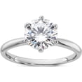 thumbnail image 1 of Sterling Silver Rhodium-Plated 9Mm Cz 6 Prong Solitaire Ringsize 6 (Width 1.8) - Jbsp, 1 of 5