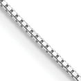thumbnail image 1 of Sterling Silver Rhodium-Plated .9mm Box Chain (20 X 0.9) Made In Italy qbx019r-20, 1 of 5