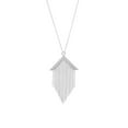thumbnail image 1 of Sterling Silver Rhodium Plated Adjustable Fancy Tassel Necklace - 4.7 Grams - 18 Inch, 1 of 3